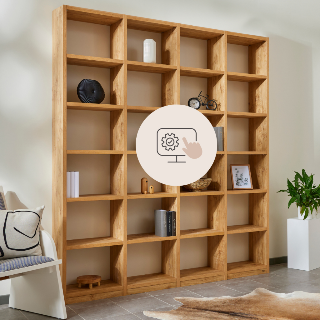 Regal nach Maß aus Wildeiche – individuell planbar