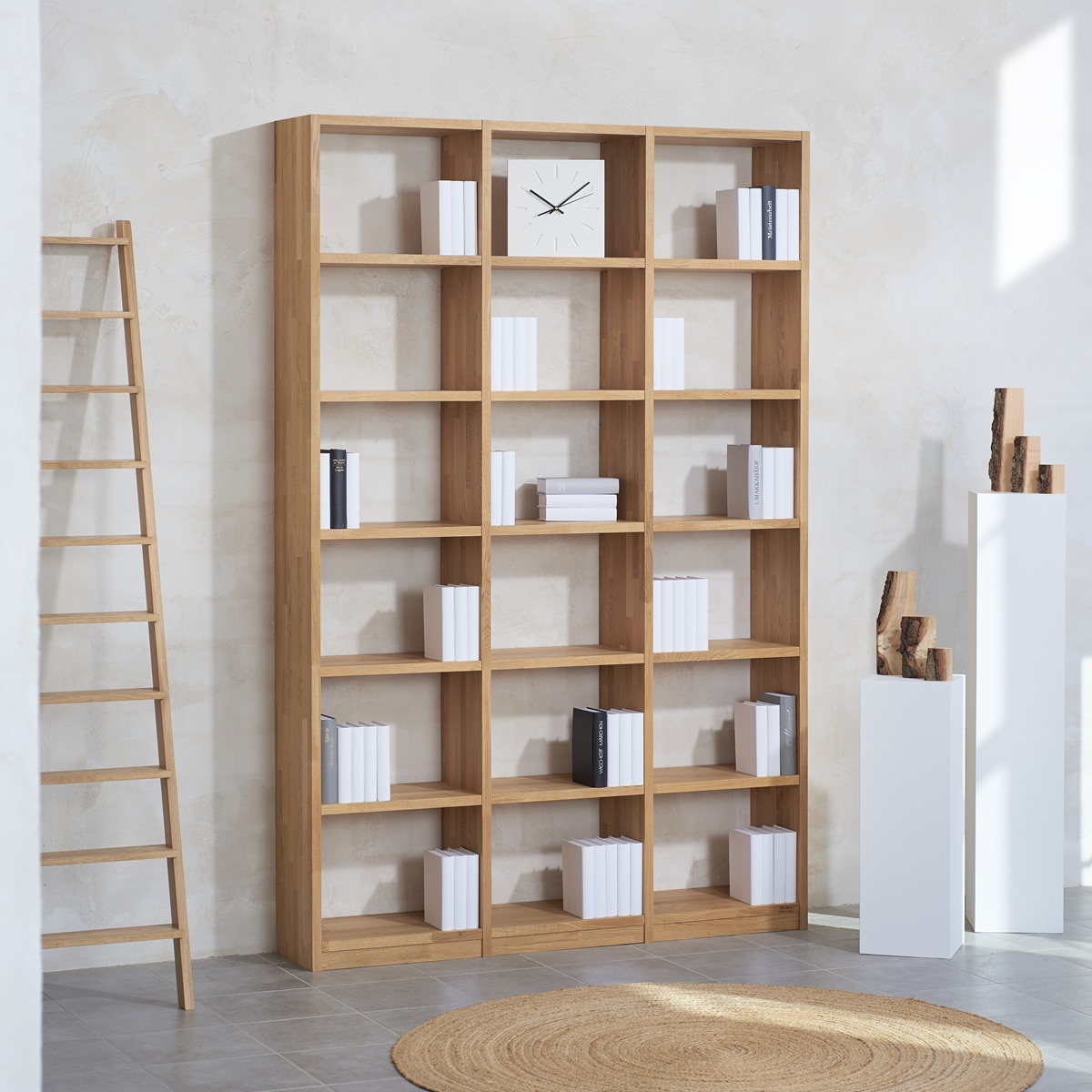 Bücherregale aus Eiche in bewährten Größen