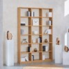 Bücherregal Eiche Echtholz 3x6 Fächer – 151 cm breit, 229 cm hoch