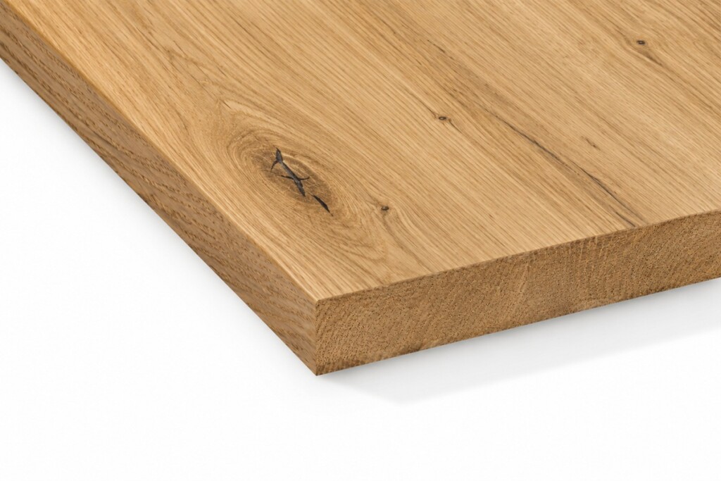 Wildeiche Massivholz Premium mit durchgehenden Lamellen