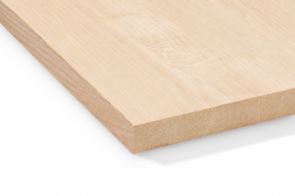 Ahorn Massivholz Premium mit durchgehenden Lamellen